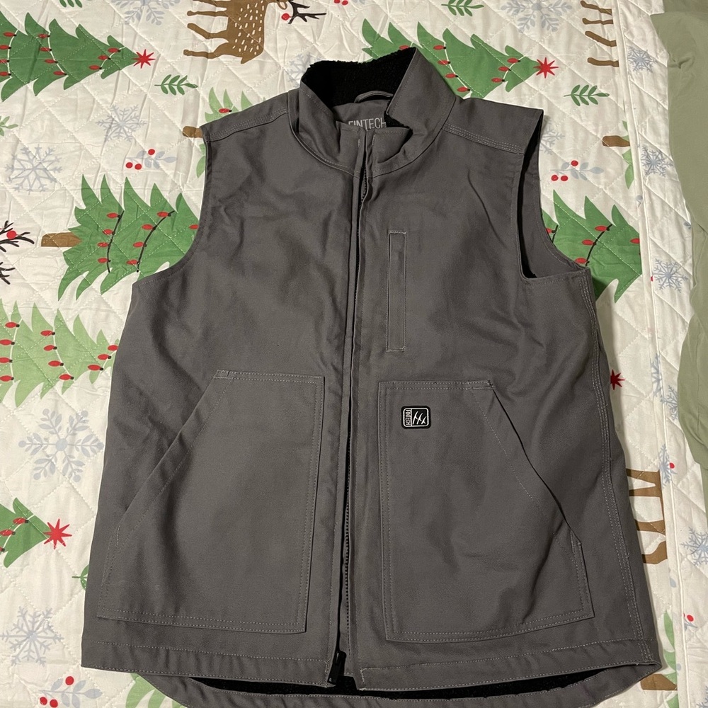 Men's Gray Work Vest New